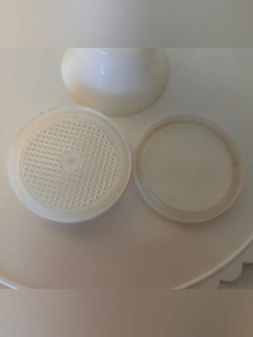 Vintage Tupperware Grinder White Plastic